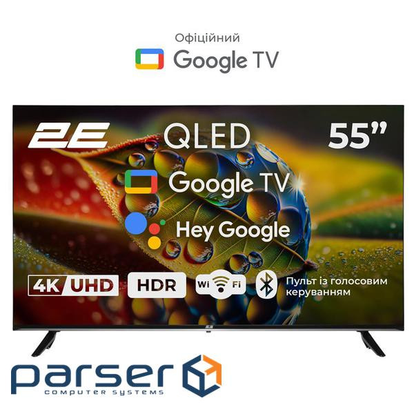 Телевізор 2E 55" QLED 4K 55A77Q (2E-55A77Q)