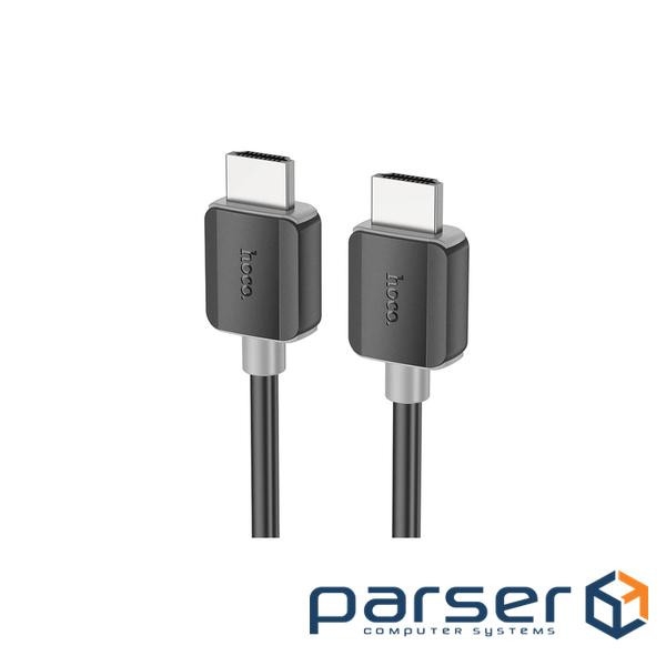 Кабель мультимедійний HDMI M to HDMI M 2.0m V2.0 4K black HOCO (6931474799395)