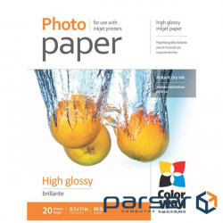 Photo paper ColorWay LT 180g/m , glossy, 20sh, OEM (PG180020LT_OEM)