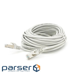 Патч-корд литий MERLION, FTP, RJ45, Cat.5e, 10m, сірий, CCA, Q200 (PCM-CCA-5E / 10G)