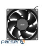 Корпусний вентилятор 2E F90B-S 90мм, 1700 rpm, 4pin MOLEX, 25dBa, чорний (2E-F90B-S)