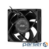 Корпусний вентилятор 2E F90B-S 90мм, 1700 rpm, 4pin MOLEX, 25dBa, чорний (2E-F90B-S)