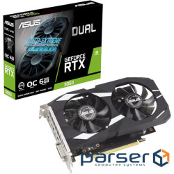 Відеокарта ASUS Dual GeForce RTX 3050 OC Edition 6GB GDDR6 (90YV0K60-M0NA00) (DUAL-RTX3050-O6G_OEM)