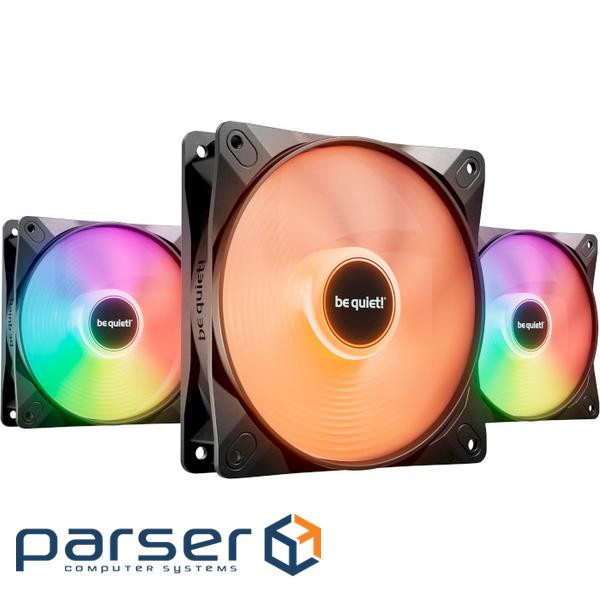Комплект вентиляторів BE QUIET! Light Wings LX 120 PWM High-Speed Black 3-Pack (BL124)