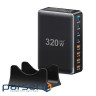 Зарядний пристрій Essager 4xUSB-C + 4xUSB 320W GaN (EZC320W-QJB0G-Z)