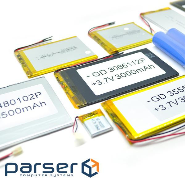 Літій-полімерний акумулятор 3.5*9*26mm (Li-ion 3.7В 50мА&middot,год) (350926) ) (350926)