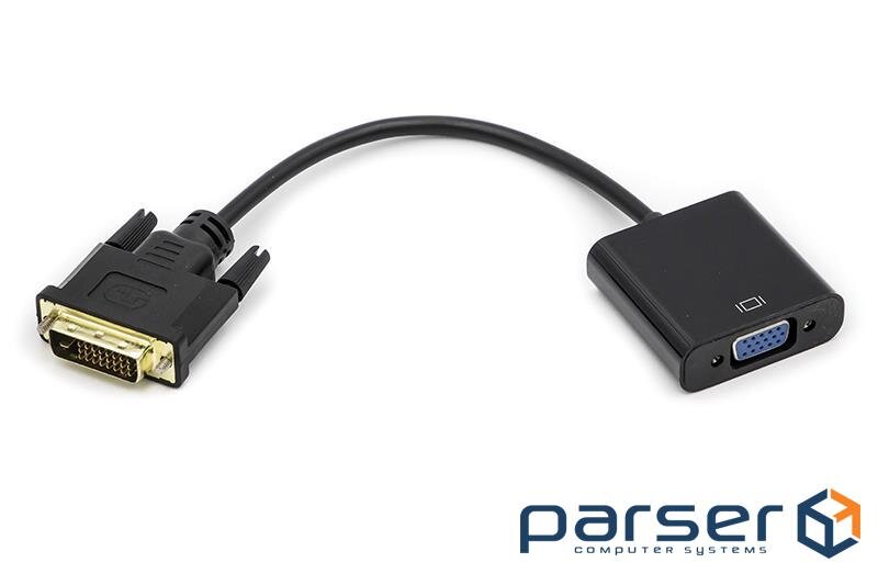 Перехідник DVI-D Dual Link (M) to VGA (F) 0.15m PowerPlant (CA911141)