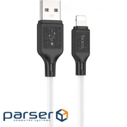Кабель HOCO X90 Cool Silicone USB-A to Lightning 1м White (6931474788412)