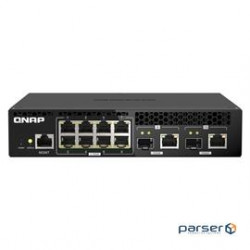 QNAP Switch QSW-M2108R-2C-US Management Switch 8Port 2.5Gbps 2Port 10Gbps SFP+ Retail