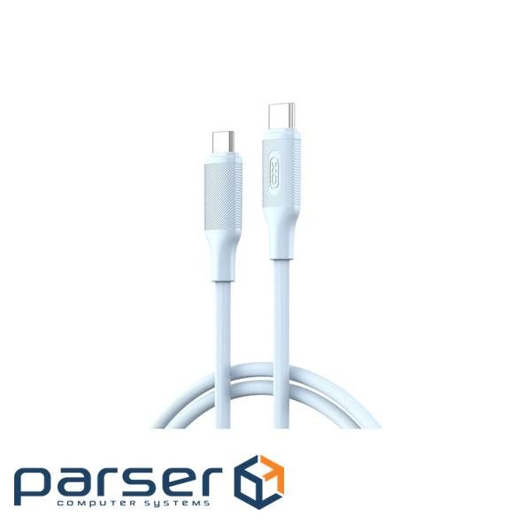 Дата кабель USB-C to USB-C 1.0m XO (NB-Q265B-CC.blue)