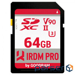 Memory card GOODRAM SDXC IRDM Pro 64GB UHS-II U3 V90 (IRP-S9B0-0640R11)
