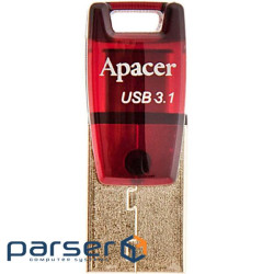 Флеш-драйв APACER AH180 32GB Type-C Dual USB 3.1 Красный (AP32GAH180R-1)