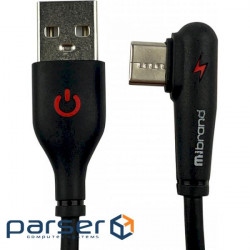 Кабель Mibrand MI-11 Two Colour Elbow Charging Line USB for Type-C 2A 1m (MIDC/11TB)