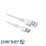 Дата кабель USB 2.0 AM to Micro 5P 1.0m 2.4A black BOROFONE (6931474743916)
