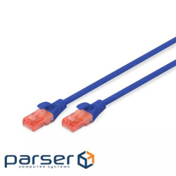 Патч-корд 3м , CAT 6 UTP, AWG 26/7, Cu, LSZH, blue Digitus (DK-1617-030/B)