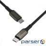 Кабель Proove Dense Metal Type-C to Type-C 60w (1m) black (CCDM60002201)