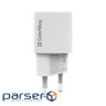 Зарядний пристрій ColorWay GaN PD Port USB PPS (Type-C PD + USB QC3.0) (33W) white (CW-CHS043PD-WT)