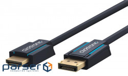 Кабель монітора-адаптер Click Tronic DisplayPort-HDMI M/M (HDMIекран ) 3.0m,v1.2 4K@60Hz (75.04.4925)