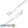 Дата кабель USB-C to USB-C 2.0m 5A 100W zinc alloy braided white ColorWay (CW-CBPDCC099-WT)