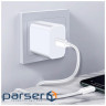 Дата кабель USB-C to USB-C 2.0m 5A 100W zinc alloy braided white ColorWay (CW-CBPDCC099-WT)