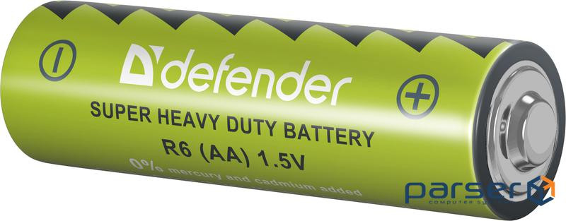 Battery AA Defender (LR6), Salt, (film 4 pcs .) (56111)