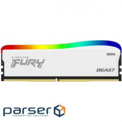 Модуль пам'яті KINGSTON FURY Beast RGB Special Edition White DDR4 3600MHz 8GB (KF436C17BWA/8)