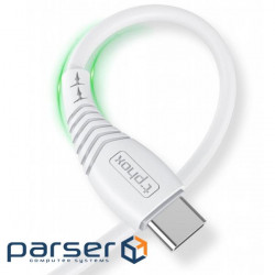 Дата кабель USB 2.0 AM to Type-C 1.0m Nature T-C830 White T-Phox