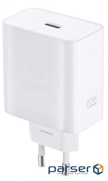 Зарядний пристрій Oppo 80W SUPERVOOC/WHITE (VCB8OAEH)