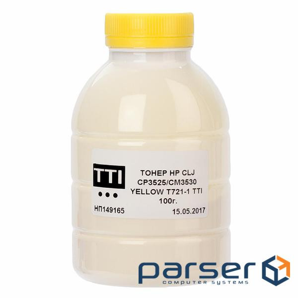 Тонер HP CLJ CP3530/3525 100г YELLOW TTI (TSM-T721-1-100)