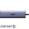 Док-станція USB 3.0 Type-C -> 2xUSB-A 3.0/ 1xUSB-C 3.0/ DP4K60Hz/RJ45/ PD 100W CM512 сіра UG (75643)