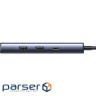 Док-станція USB 3.0 Type-C -> 2xUSB-A 3.0/ 1xUSB-C 3.0/ DP4K60Hz/RJ45/ PD 100W CM512 сіра UG (75643)