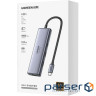 Док-станція USB 3.0 Type-C -> 2xUSB-A 3.0/ 1xUSB-C 3.0/ DP4K60Hz/RJ45/ PD 100W CM512 сіра UG (75643)