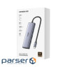Док-станція USB 3.0 Type-C -> 2xUSB-A 3.0/ 1xUSB-C 3.0/ DP4K60Hz/RJ45/ PD 100W CM512 сіра UG (75643)
