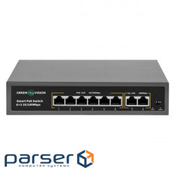 Network switch Cisco SG350X-48-K9-EU Тип - управляемый 3-го уровня, форм-фактор - в стойку, количество портов - 54, порты - SFP+, Gigabit Ethernet, комбинированный, возможность удаленного управления - управляемый, коммутационная способность - 176 Гбит/ с, размер таблицы МАС-адресов - 64000 Кб, корпус - Металический, 48x10/ 100/ 1000TX, 2хSFP+ GreenVision GV-014-D-06+2P