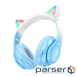 Бездротові навушники Bluetooth HOCO W42, White / Blue, Box (W42 / WB) Bluetooth HOCO W42, White / Blue, Box (W42 / WB)