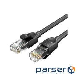 Патч-корд 3м, UTP cat 6 RJ-45 black Vention (IBNBI)
