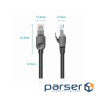 Патч-корд 3м, UTP cat 6 RJ-45 black Vention (IBNBI)