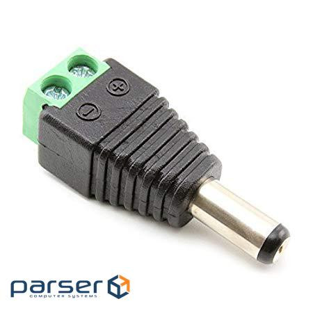 Терміналблок Lucom Terminalblock-> Jack DC, / M DC = 2.1x5.5mm Pitch = 5.0mm, HQ (62.07.2155-40)