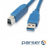 Кабель для принтера USB 3.0 AM/BM 1.8m Patron (CAB-PN-AMBM-USB3-18)