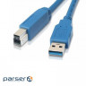 Кабель для принтера USB 3.0 AM/BM 1.8m Patron (CAB-PN-AMBM-USB3-18)