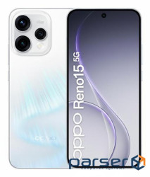 Мобільний телефон RENO15 8/512 CPH2825 AURORA WHITE OPPO (CPH2825 WHITE 8/512)