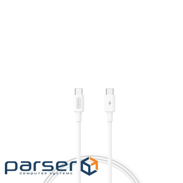 Кабель Remax Marlik Type-C to Type-C 65W 1M Білий (RC-191)