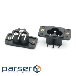 Триконтактний роз&apos,єм AC14-9 тато, 250V, 10A, під викруткову збірку, Q200 (YT-AC14-9) , Q200 (YT-AC14-9)