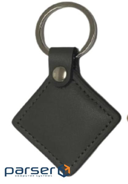 Безконтактний брелок IC MIFARE 13,56 МГц(MF-Leather ) у шкіряному чохлі, к (MF-Leather чорний)