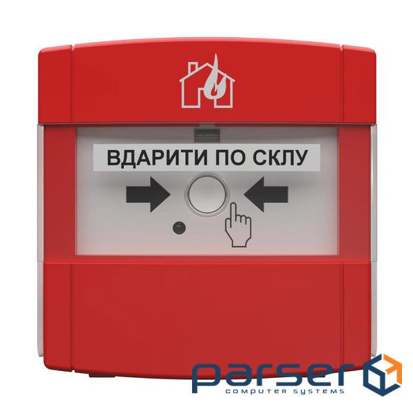 Адресний ручний пожежний сповіщувач Тирас Tiras DETECTO MNL110