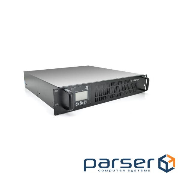 ИБП ONLINE Ritar RT-2KSLI-LCD, RACK 2000VA (2000Вт), LiFePO4 76.8V 552.96Wh 2000C, charge 4-12A, 110