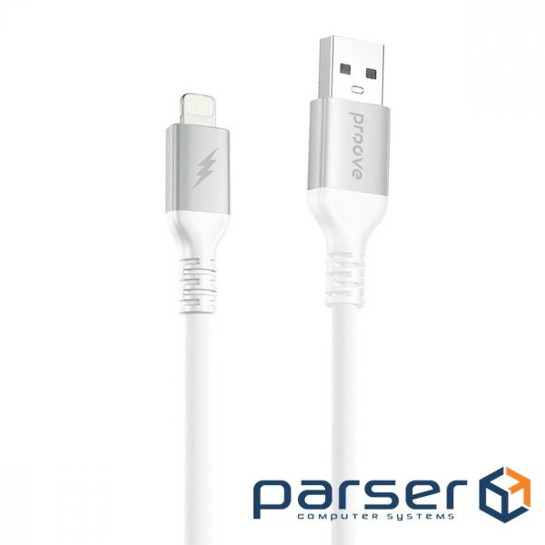 Кабель Proove ReGen Silicone USB to Lightning 2.4A (1m) white (CCRS15001102)