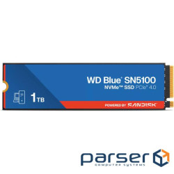 SSD накопичувач Western Digital Blue SN5100 2280 PCIe 4.0 x4 NVMe 1TB (WDS100T5B0E-00CPE0)