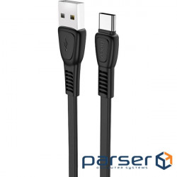 Cable HOCO X40 Noah USB-A to Type-C 1m Black (6931474711694)