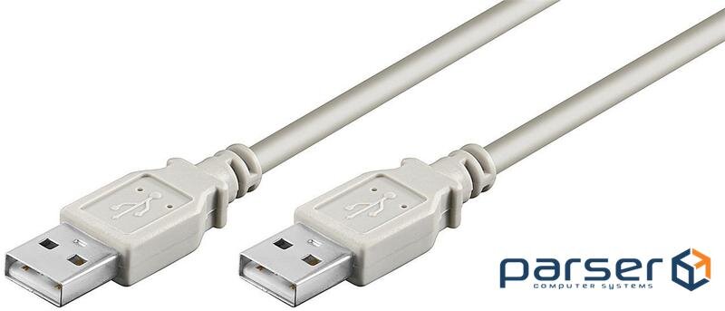 Кабель Goobay USB2.0 A M/M 1.8m, AWG28 2xShielded D=4.0mm Cu (75.09.3375-1)